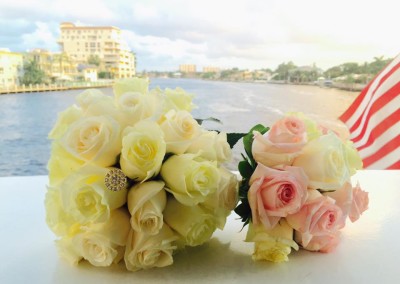 Bride and flowergirl flowers